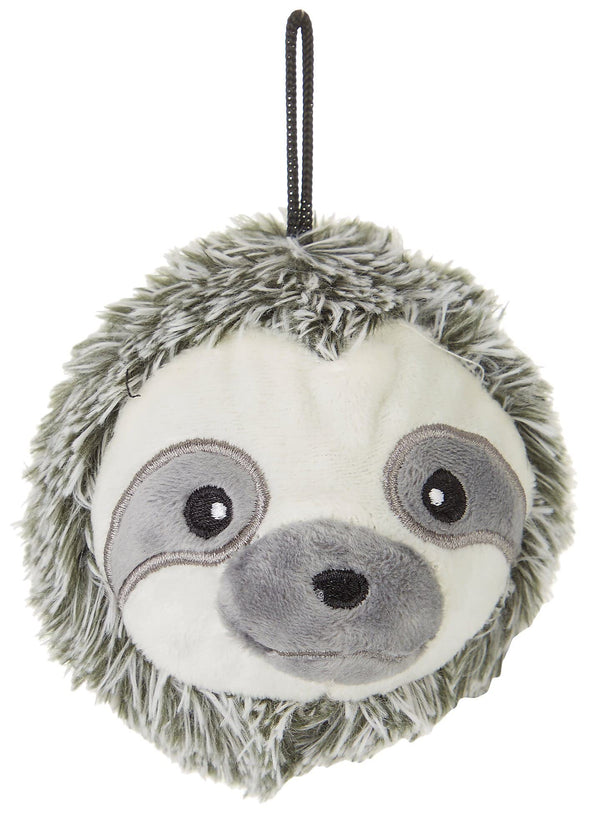 Petlou Squeak Toys for Aggressive Chewers Small Medium Breed Chew,Fetch Ball Indoor Toys,Sqeaky Dog (4" EZ Squeaky Sloth)