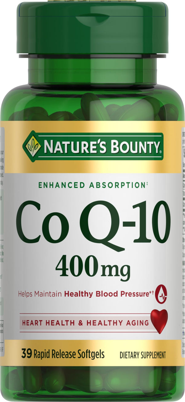 Nature's Bounty CoQ10 , Dietary Supplement, Supports Heart Health, 400mg, 39 Softgels