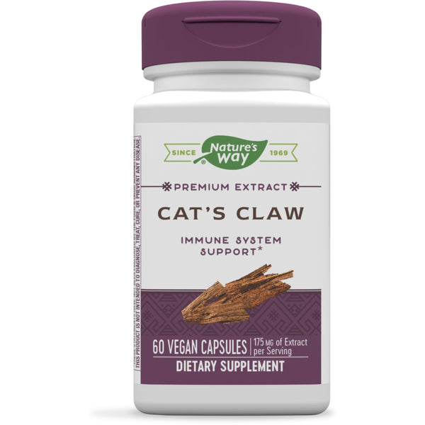 Nature's Way Standardized Cat's Claw Extract, 175 mg per serving, 60 Capsules