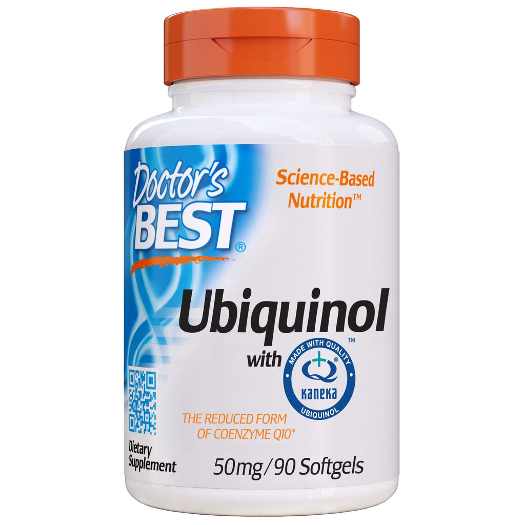 Doctor's Best Ubiquinol with Kaneka QH, Non-GMO, Gluten & Soy Free, Heart Health, 50 mg, 90 Count