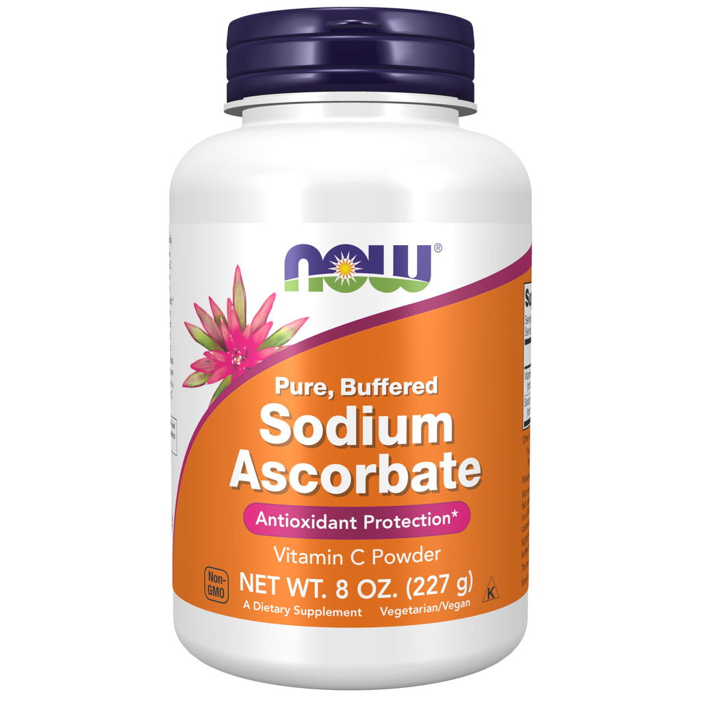 NOW Foods Supplements, Sodium Ascorbate Powder, Buffered, Antioxidant Protection*, 8-Ounce