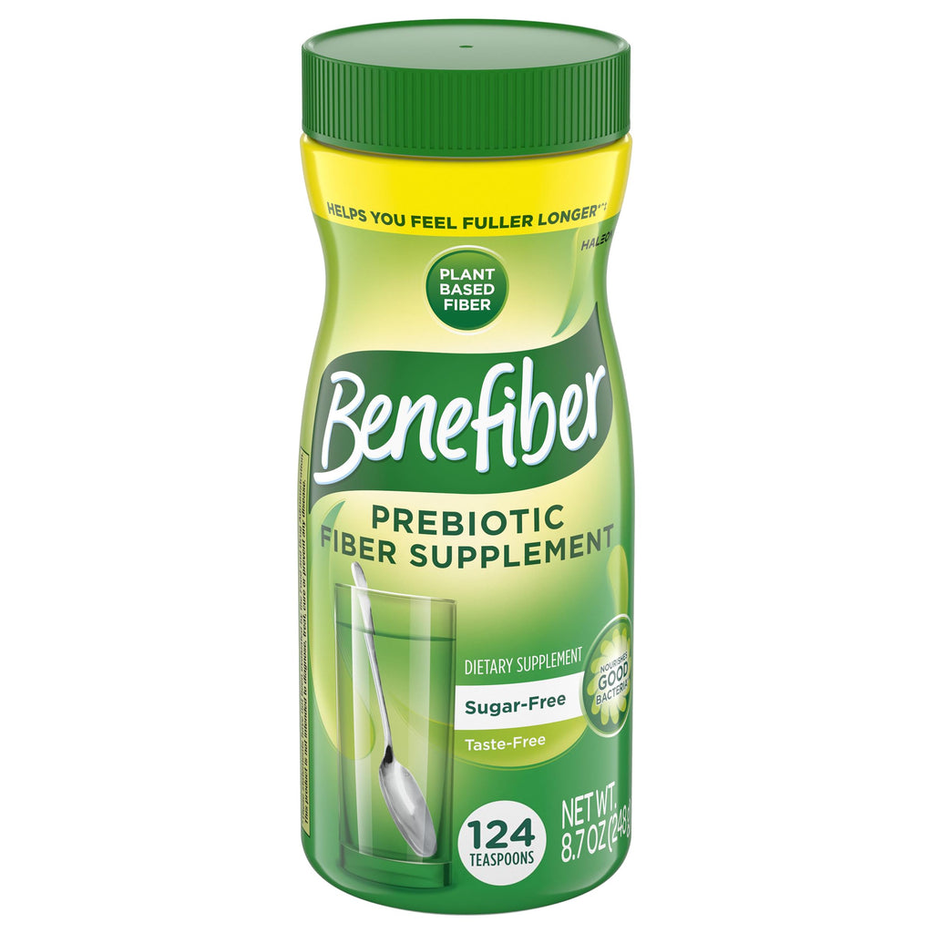 Benefiber Daily Prebiotic Fiber Supplement Powder for Digestive Health, Daily Fiber Powder, Unflavored - 62 Servings (8.7 Ounces)