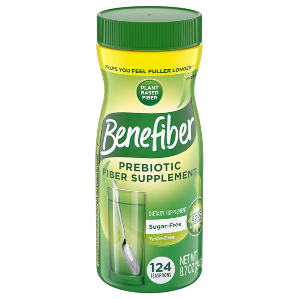 Benefiber Daily Prebiotic Fiber Supplement Powder for Digestive Health, Daily Fiber Powder, Unflavored - 62 Servings (8.7 Ounces)