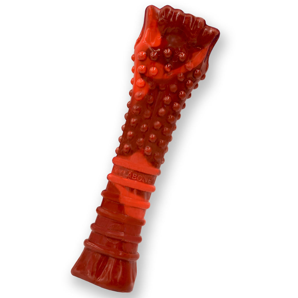 Nylabone Textured Bone Power Chew Toy for Dogs, Durable & Tough Dog Toys for Aggressive Chewers, Beef Jerky Flavor, X-Large Dogs - Over 50 Ibs, 1 Count