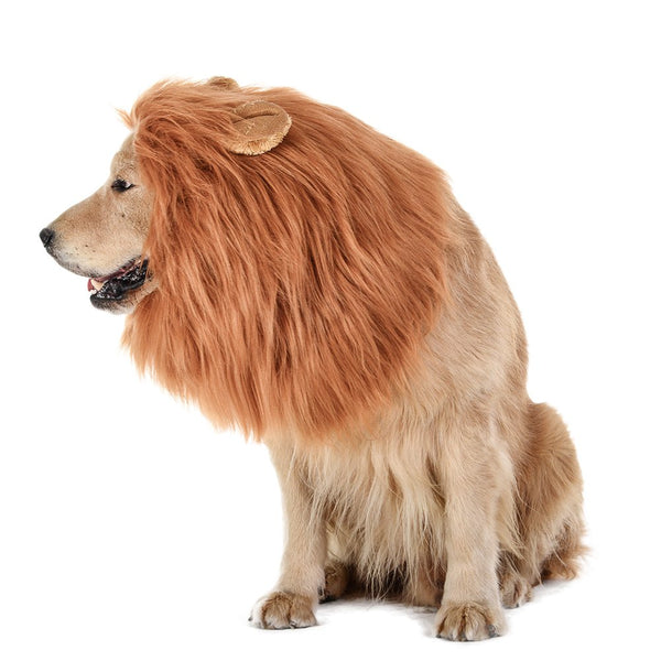 TOMSENN® Realistic & Funny Lion Mane for Dog Complementary Lion Mane for Dog Costumes for Medium to Large Sized Dogs Costumes for Animals