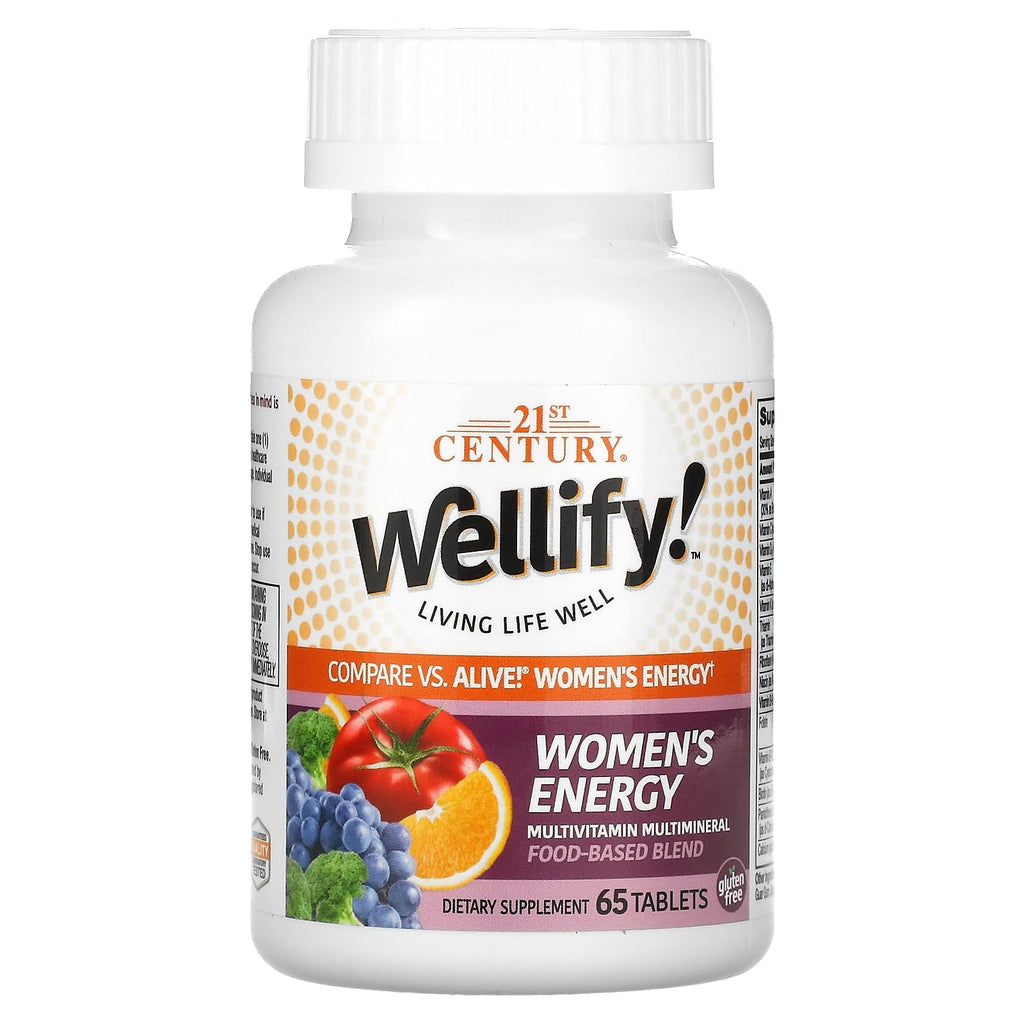 21st Century Wellify Women's Energy Multivitamins with Minerals, 65 Count