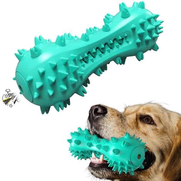 Carllg Puppy Teething Chew Toys, Dog Toys for Aggressive Chewers, Indestructible Tough Durable Toothbrush Toys, Squeaky Interactive Dog Toy for Small Medium Large Breed