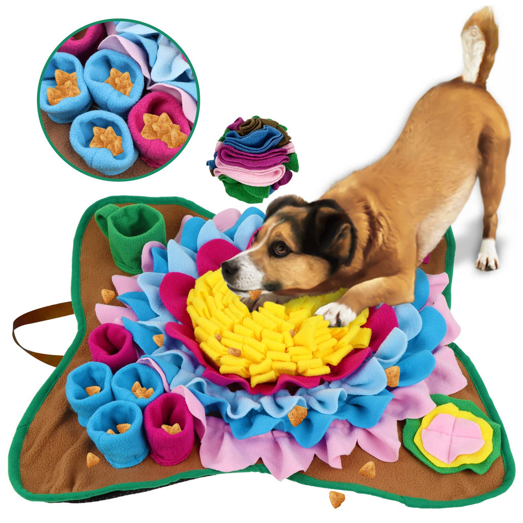 TWOPER Pet Snuffle Mat for Dogs Sniffle Interactive Treat Game for Boredom Anxiety Relief Dog Feeding Mat Enrichment Dog Puzzles for Dogs Encourages Natural Foraging Skills & Mental Stimulation