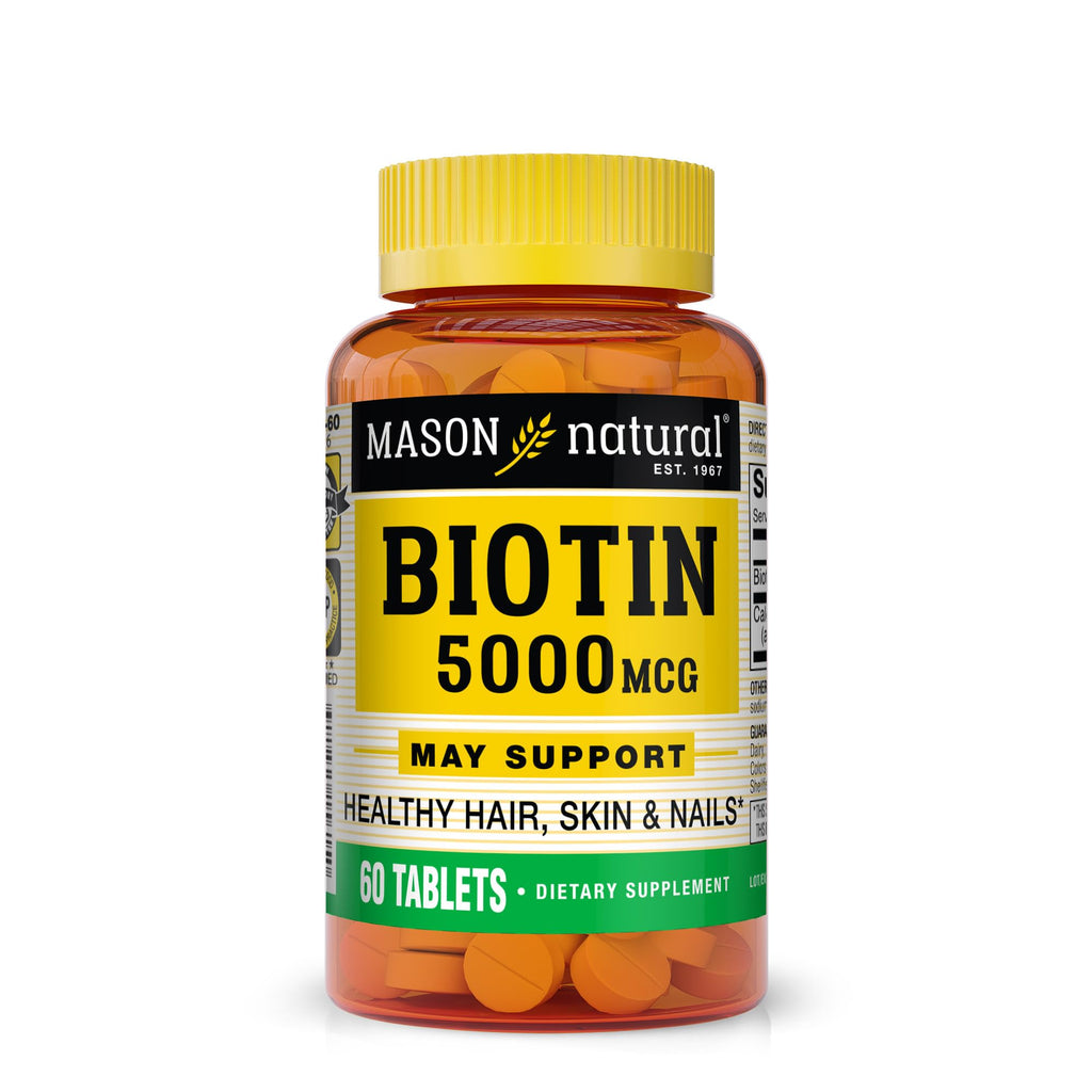 MASON NATURAL Biotin 5000MCG 60 per Bottle