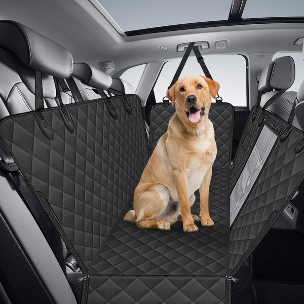 pettycare Heavy Duty Dog Car Seat Cover - Waterproof Back Seat Cover for Pet, Non-Slip & Scratch Proof, Easy to Clean Dog Hammock for Cars Trucks SUVs