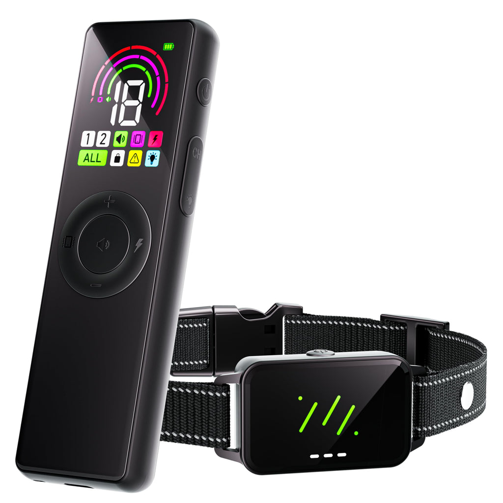 Hopaoo Dog Shock Collar 4500FT-Dog Training Collar with Remote for Small Medium Large Dogs10-120lbs,Waterproof Collars,Electric Dog Collar with Adjustable Beep(1-10),Vibration,Safe Shock Modes