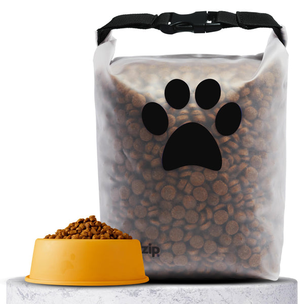 (re)zip Roll Top Pet Food Storage Bag (14-Cup) | BPA-Free, Food Grade, Pet Safe | Keeps Kibble Fresh for Camping, Dog Boarding, Weekend Getaways | Machine Washable
