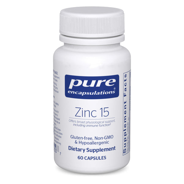 Pure Encapsulations Zinc 15 mg - Zinc Picolinate Supplement for Immune System Support, Growth & Development - for Wound Healing - with Premium Zinc Picolinate - 60 Capsules