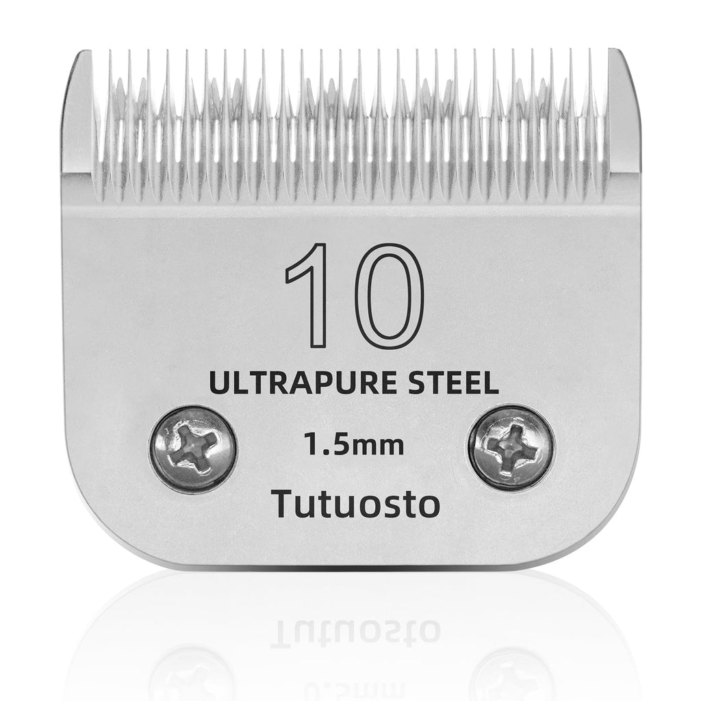 Tutuosto 10# Clipper Blades Pet Grooming Clipper Replacement Blades Detachable Blade Compatible with andis/wahl/Oster Dog Clippers