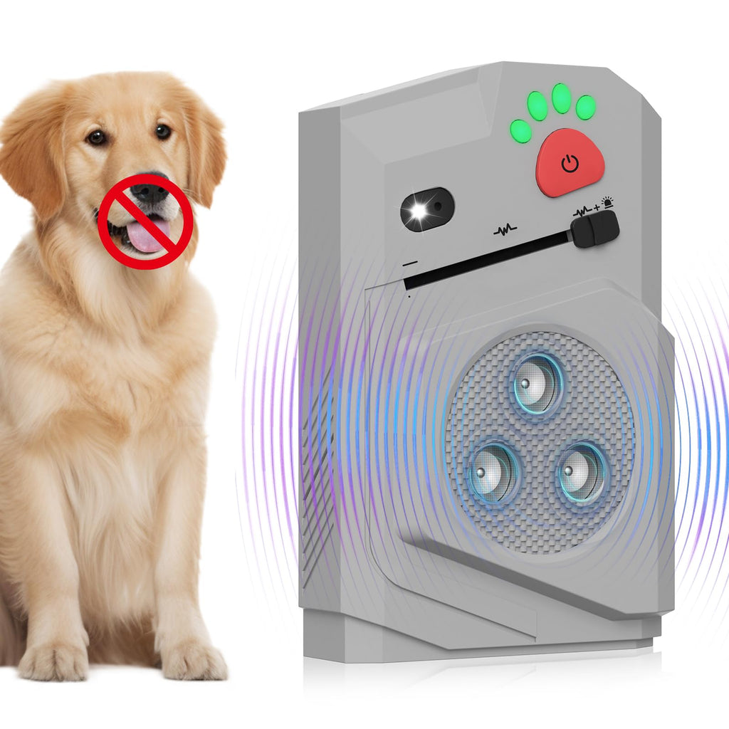 Stop Dog Barking Device, Anti Barking Device for Dogs, Upgraded Dog Bark Deterrent Devices Indoor & Outdoor Rechargeable
