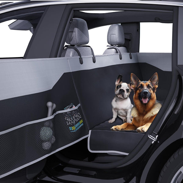 NOBLE DUCK Dog Car Seat Cover for Back Seat, Waterproof Scratch Proof Nonslip Car Seat Protector, Dog Back Seat Cover for Car, Truck and SUV-Medium Size
