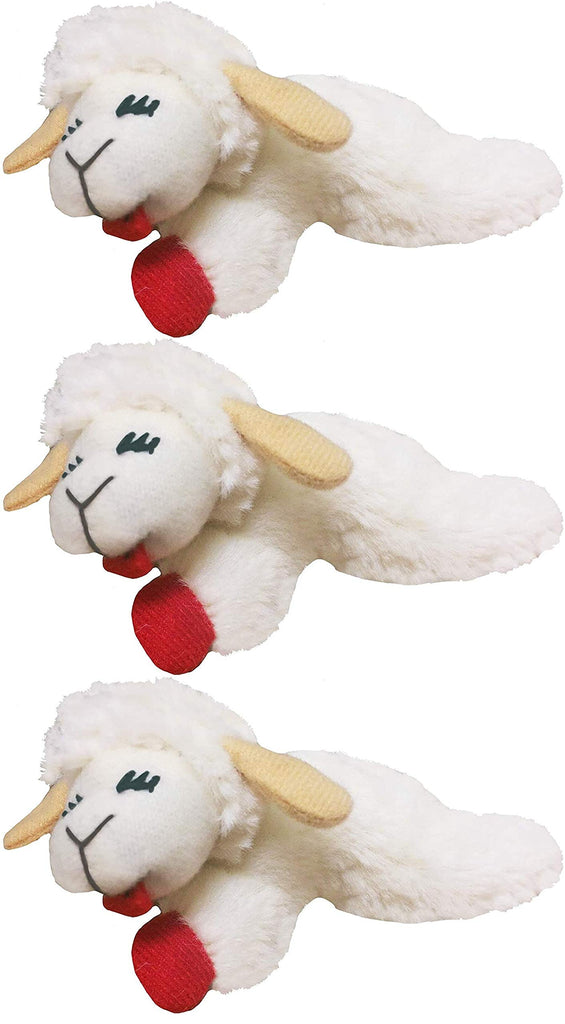 Multipet Lamb Chop Cat Toy (Small (Pack of 3))