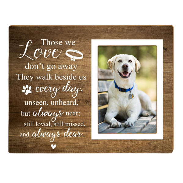 Memorial Picture Frame, Pet Picture Frame, Sympathy Gifts for Loss of Loved Pet, Bereavement Gifts for Loss of Dog, Remembrance Photo Frame or Memorial Gift, Fits 4 x 6 In Photo