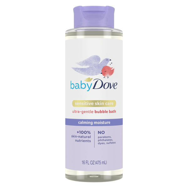 Baby Dove Bubble Bath Calming Moisture for nourished Skin and More restful Sleep Sensitive Skin Care with Skin-Natural nutrients 16 oz