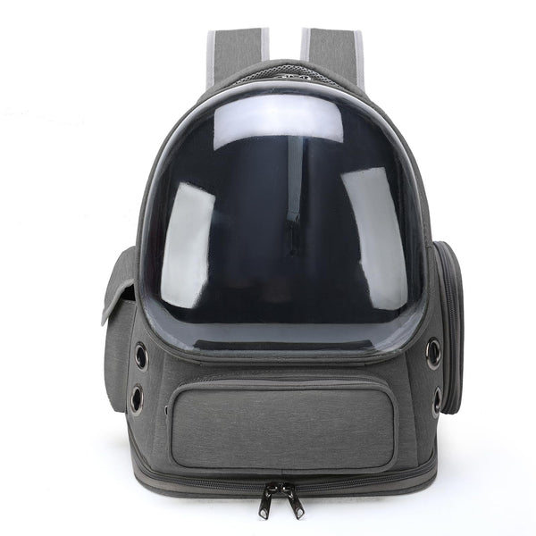 GixDix Cat Backpack Carrier for Cats and Small Dogs, Breathable Cat Bubble Backpack, Airline Approved Pet Travel Carrier for Hiking Camping Outdoor(Grey)