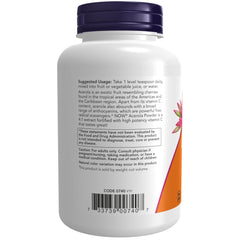 NOW Foods Supplements, Acerola 4:1 Extract Powder, Acerola and Ascorbic Acid, Free Radical Scavenger*, 6-Ounce