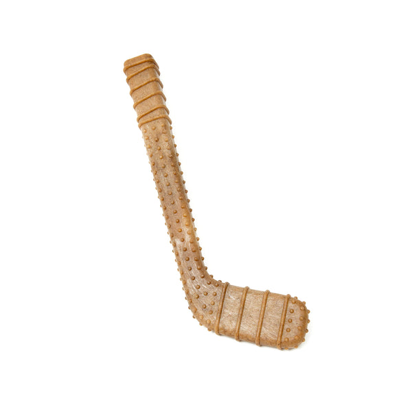 Power Bone Pet Chew Toy for Dogs - Durable, Non Toxic & Pet Safe - Best for Aggressive Chewers, Long Lasting Dental Health, Dog Teeth Cleaning, Dog Life Stages - Hockey Stick 12"
