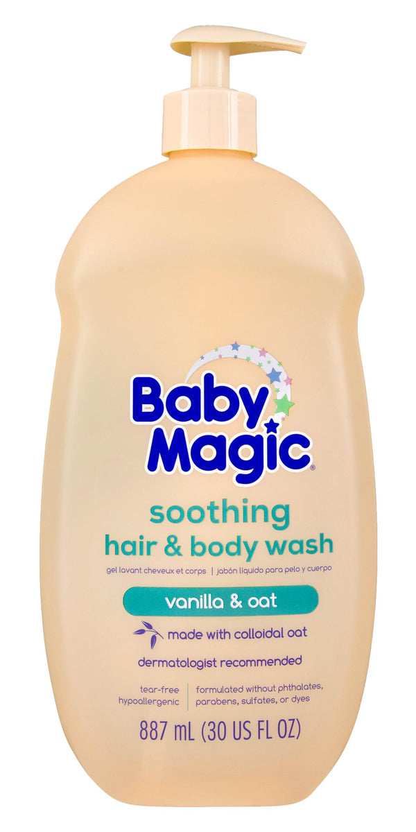 Baby Magic Soothing Hair & Body Wash, Vanilla & Oat, 30 Fl Oz