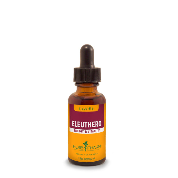 Herb Pharm Eleuthero Root Liquid Glycerite for Energy and Stamina, Alcohol-Free Glycerite, 1 Fl Oz
