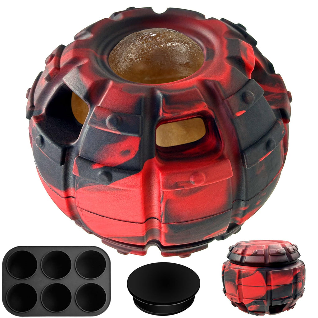 Yipetor Dog Toy, Frozen Dog Treats to Keep Dogs Busy, Interactive Treat Dispensing Dog Toy Puzzle, Interactive Chew Toys for Large Dog, Power Chewer, Durable Rubber-Easy to Clean-Holds Kibble, Treats