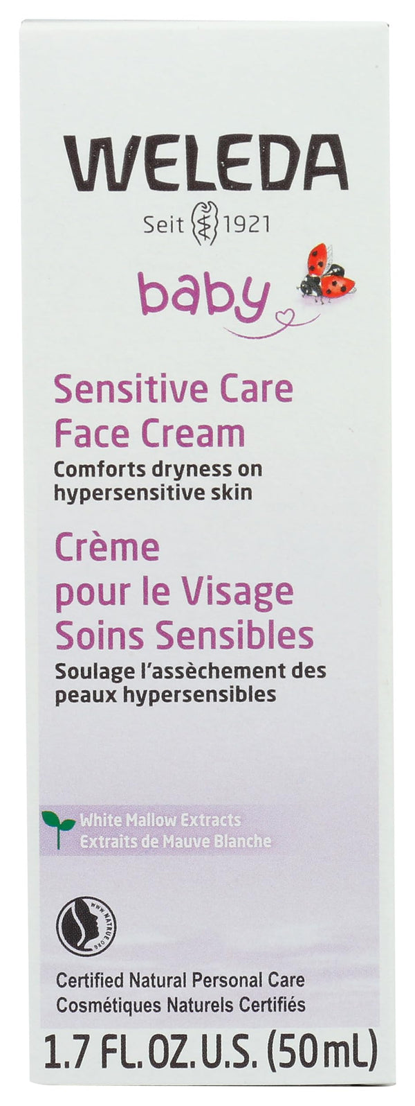 Weleda White Mallow Baby Face Cream, 1.7 FZ