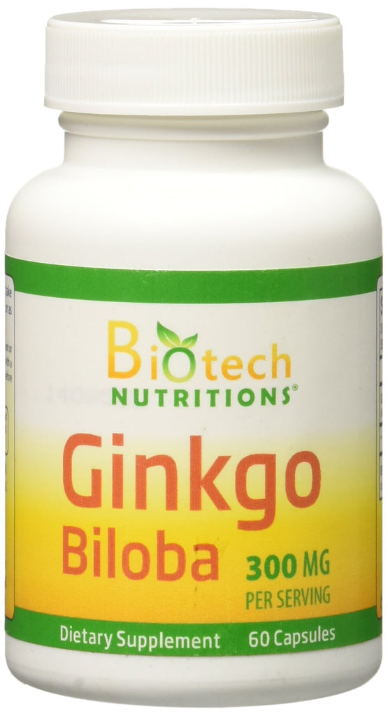 Biotech Nutritions Ginkgo Bilob Capsules, 60 Count