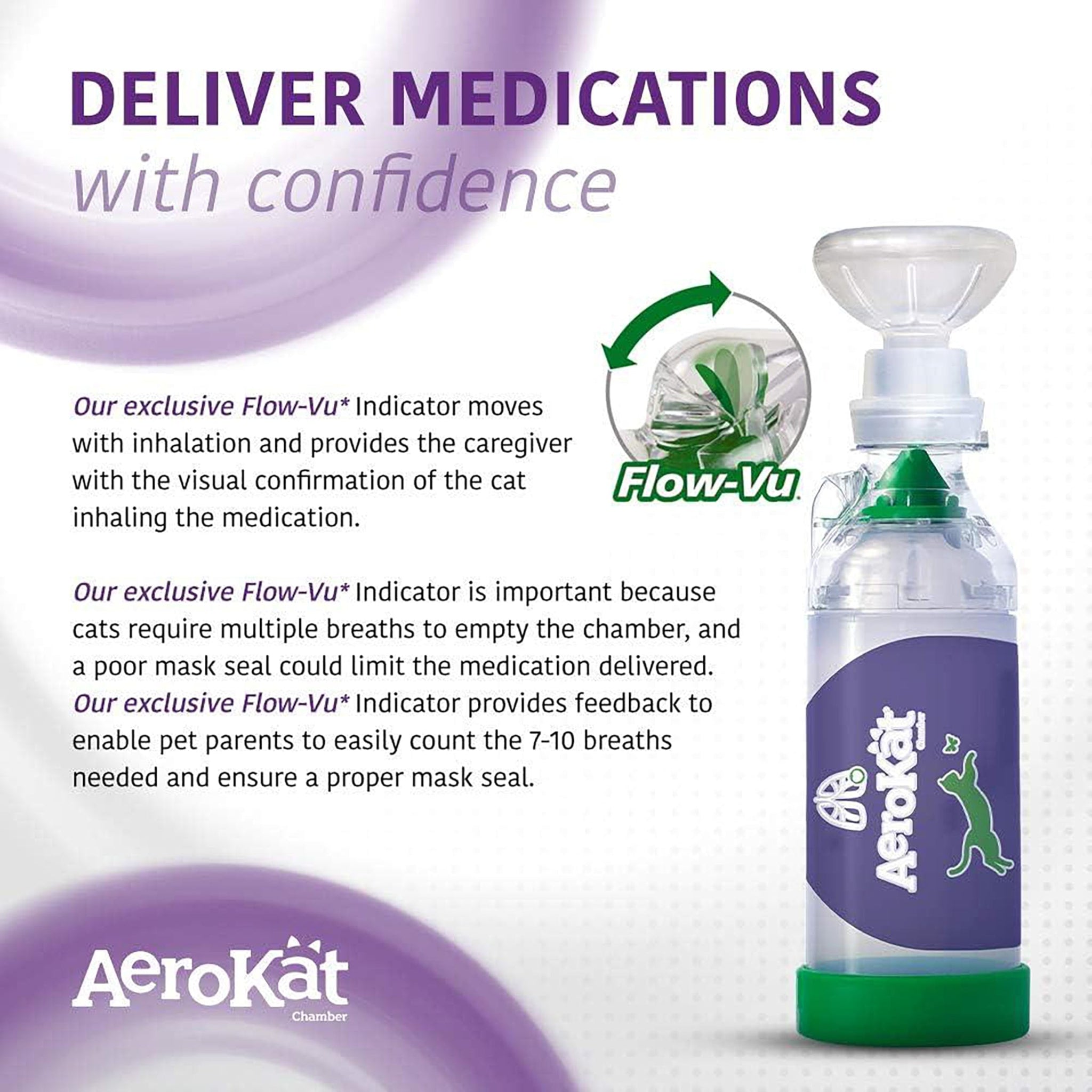 Cat Inhealter Aerokat The Original Aerokat Feline Aerosol Chamber Inhaler Spacer for ...