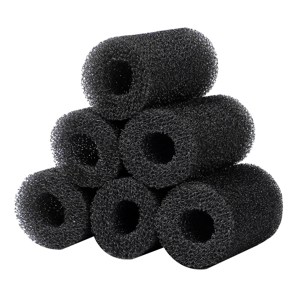 AQUANEAT 6-Pack Pre-Filter Sponge for Aquarium Shrimp Fry Fish Tank Filter 0.8” Intake, Replacement Foam Cover