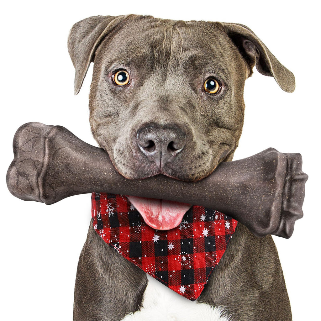 Dog Toys for Aggressive Chewers, Indestructible Bones Toy for Aggressive Chewers, Tough Puppy Chew Toy for Heavy Duty Dogs, Big Dog Teething Toys with Durable Nylon for Large/Medium Breed Puppies