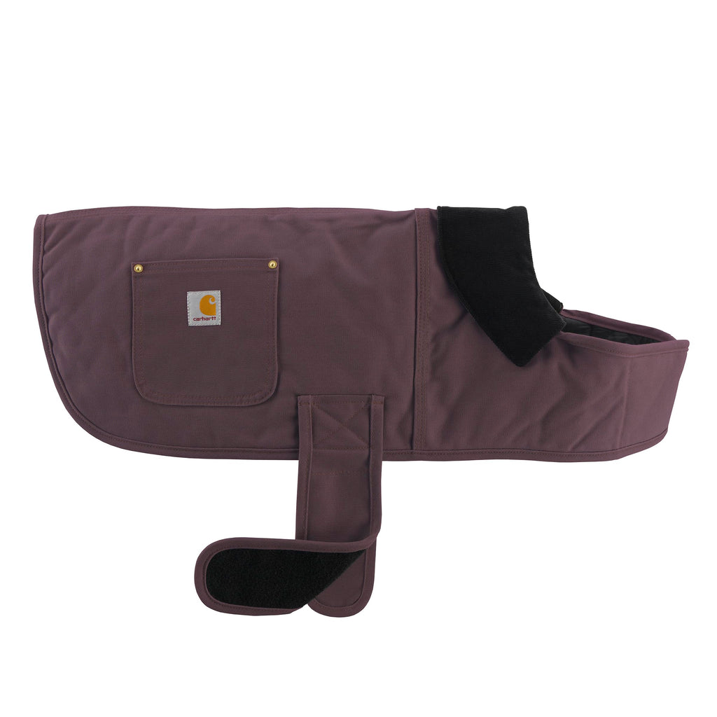 Carhartt Firm Duck Insulated Dog Chore Coat, Durable Weather Resistant Jacket for Cold and Windy Conditions, Contains PFAS (Deep Wine), Large