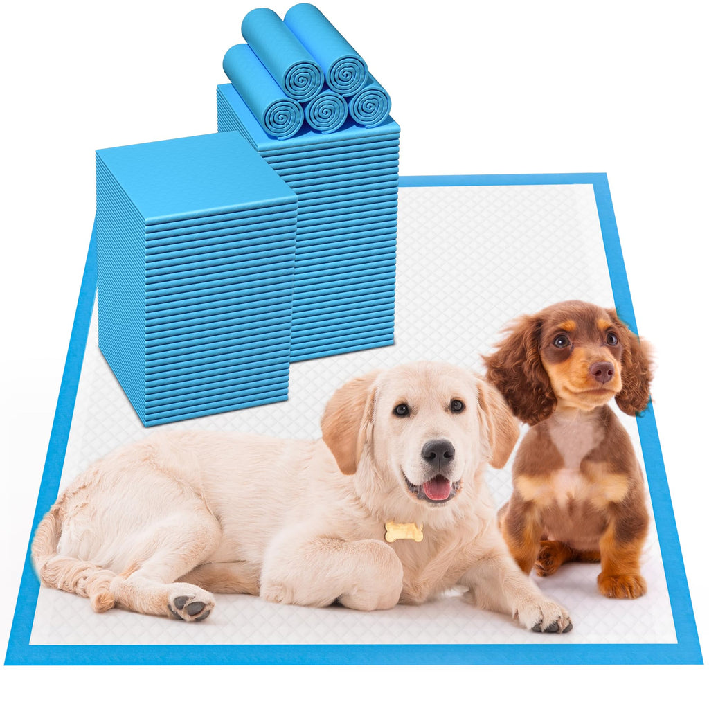 Bulubaky Upgrade Leak-Proof Pet Training and Puppy Pads, Jumbo 36"x36" Pee Pads for Dogs with Thicken Polymer Heavy Absorbency, Quick Dry Disposable Pee Pads for Cats Dogs Rabbit Parrots