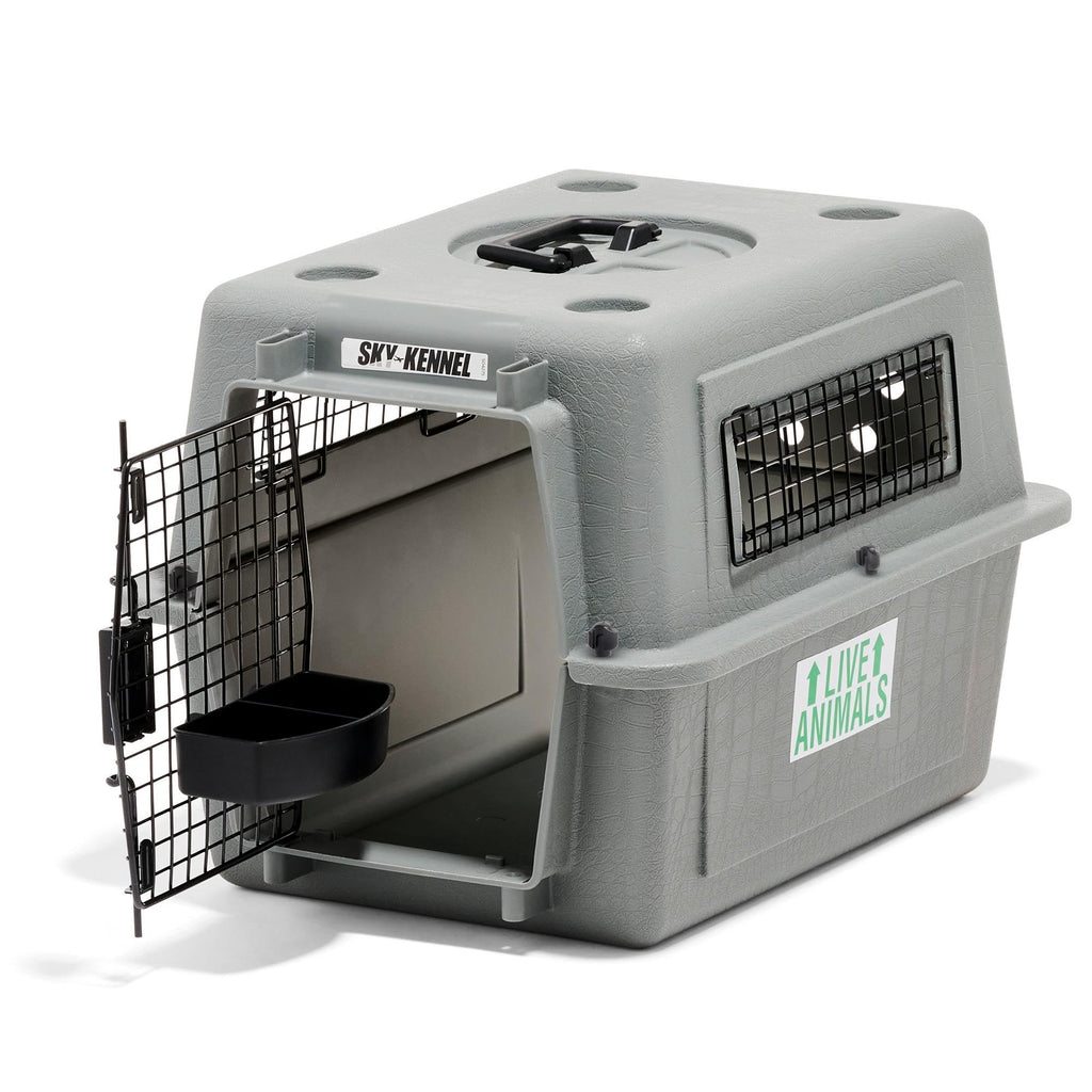 Petmate Sky Kennel - For Air and Travel, Airline Approved Dog Crate for Pets up to 15 lbs, Heavy Duty Dog Kennel, Made in the USA- 21 Inches