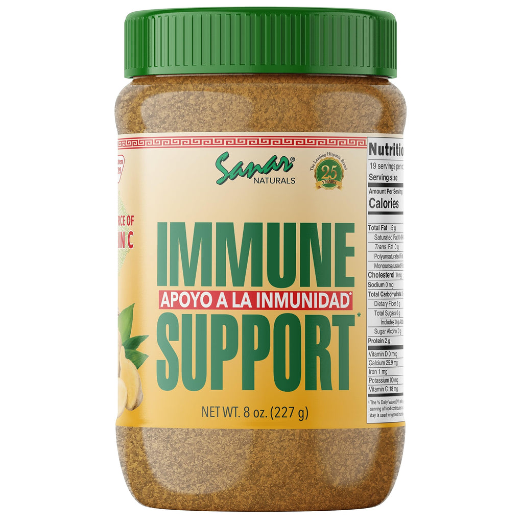 Sanar Naturals Immune Support Flaxseed, 8 oz - Vitamin C, Fiber, and Omega 3 Digestive Supplement - Energy Booster, Diet Management - Non-GMO, Gluten Free