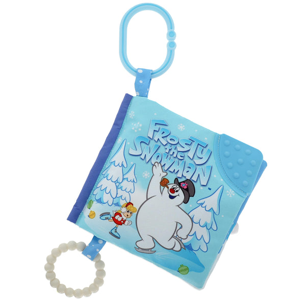KIDS PREFERRED Warner Brothers Frosty The Snowman Soft Book - Travel Toy with Teether for Newborns and Babies