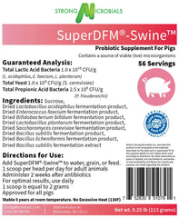 SuperDFM-Swine, Probiotic Supplement for Pigs, 56 Servings