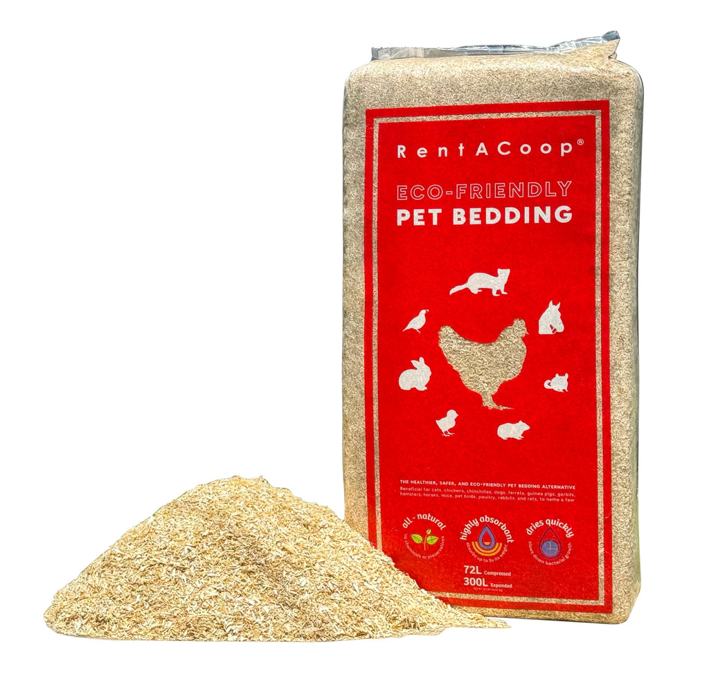 RentACoop Extra-Soft Premium Hemp Bedding (300L) for Chicken Coops, Nesting Boxes, Rabbits, Guinea Pigs, Hamsters, Reptiles, Horses & More – Super Absorbent, Low Dust, Odor Control