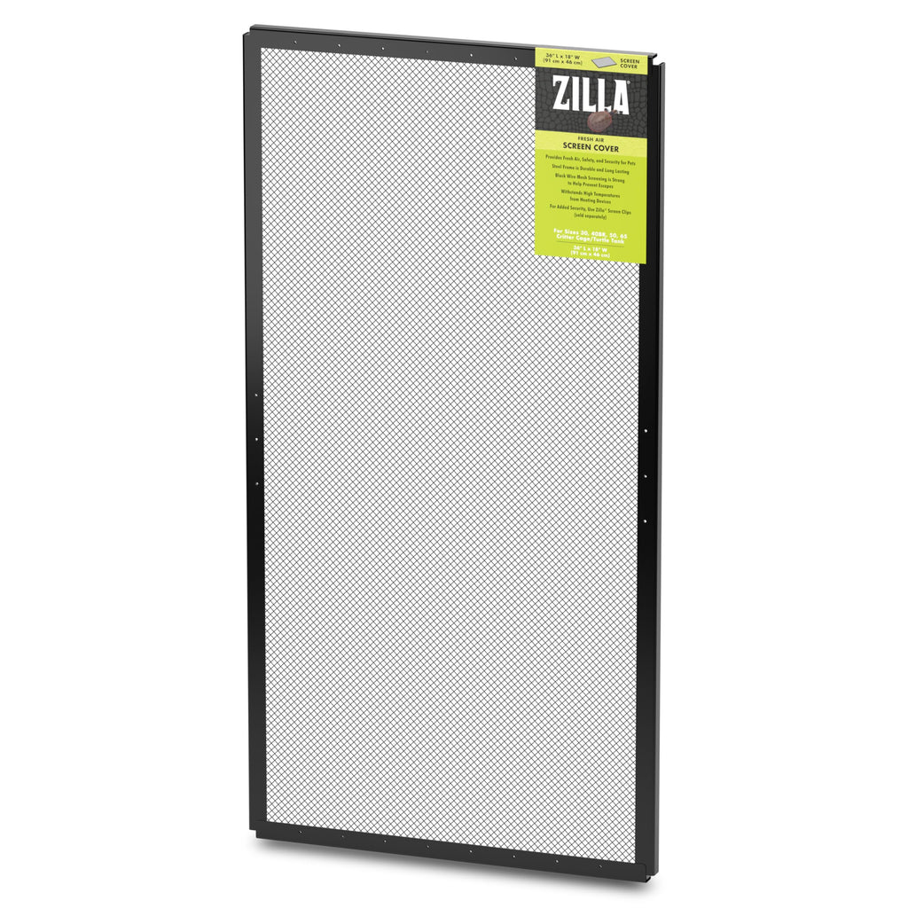 Zilla Pet Reptile Terrarium Fresh Air Screen Cover, 36" x 18"