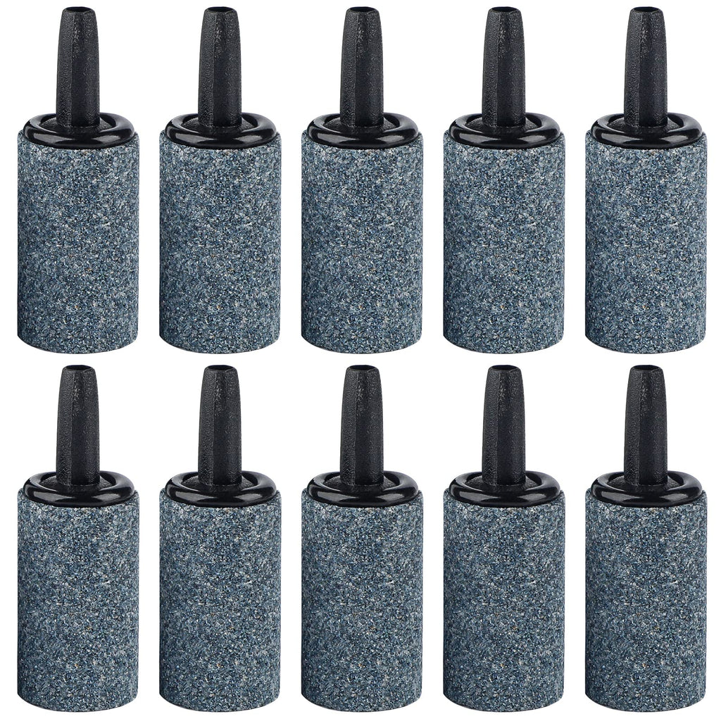 Pawfly Aquarium Air Stone 1 Inch, Fish Tank Air Stone Aerator Bubble Diffuser for Nano Air Pumps Small Buckets and Fish Tanks, 10 Pack