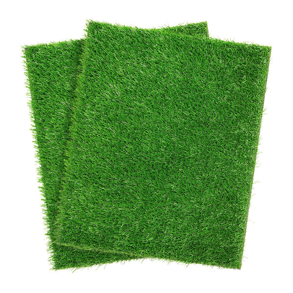 Artificial Dog Grass Pee Pad 20”x 25” 2 Pack, Washable Indoor Potty Training Replacement Turf for Puppy, Reusable Realistic Grass Mat for Dogs