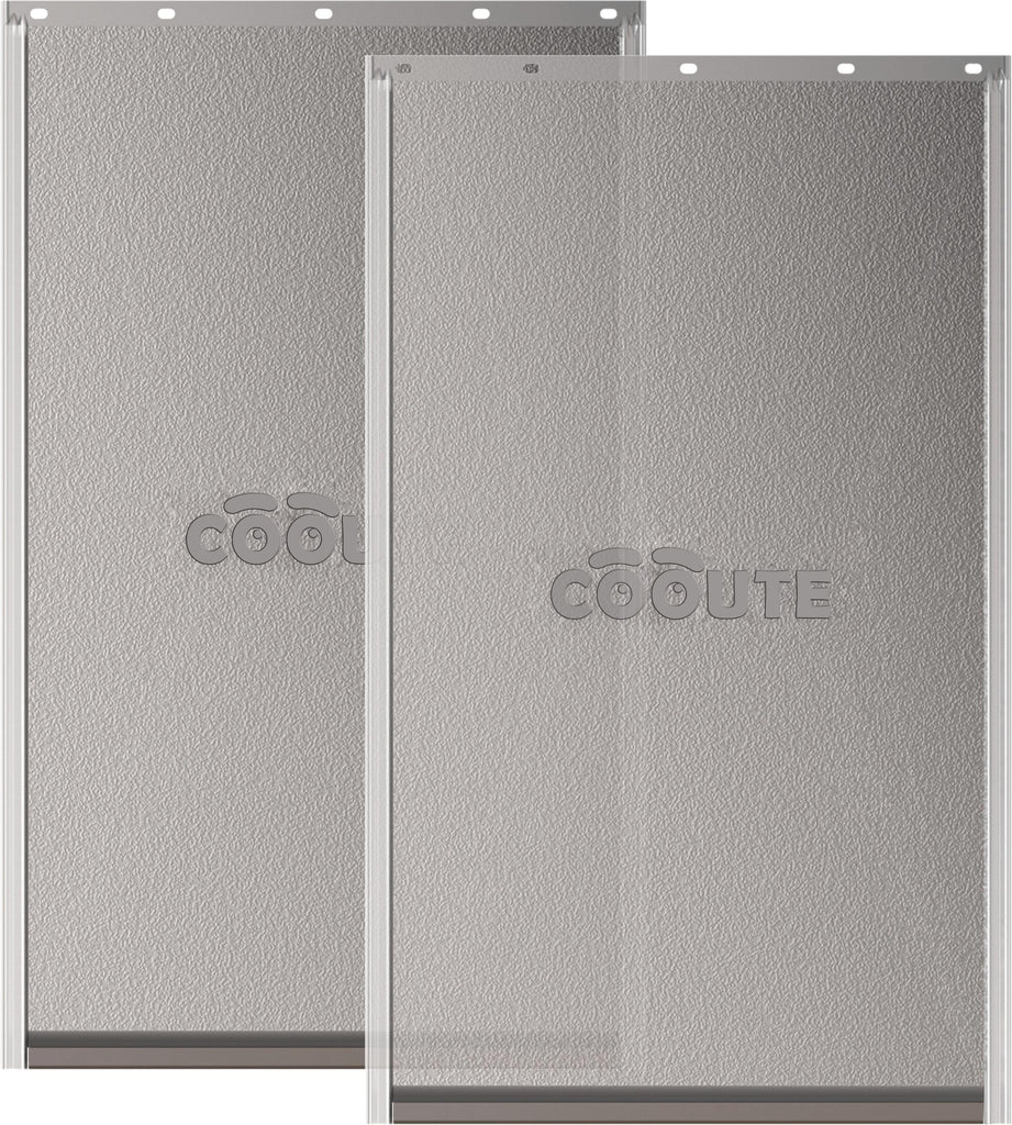 Cooute 2 Pack Dog Door Replacement Flap with Magnetic Closure, Compatible with PetSafe Freedom Dog and Cat Door PAC11-11039 Large 10 1/4" w x 17" h Pet Door Flap with Screws