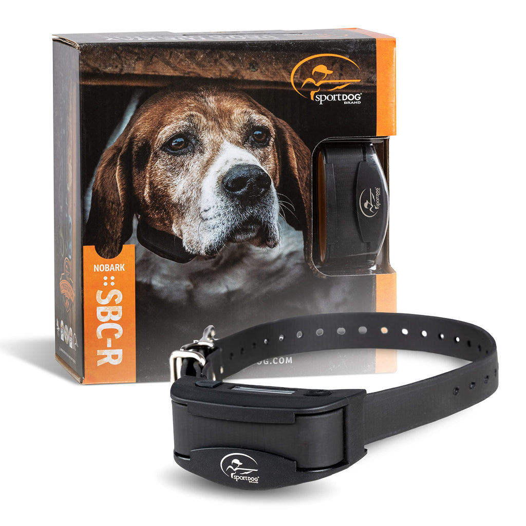 SportDOG Brand NoBark SBC-R Rechargeable Bark Static Collar for Dogs, No Barking Device for Dogs, Waterproof - Static, Vibrate and Tone - Static Dog E-Collar (Black)