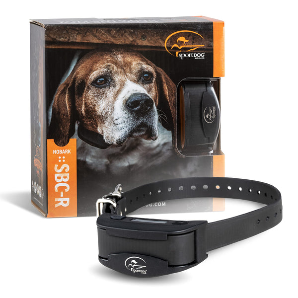 SportDOG Brand NoBark SBC-R Rechargeable Bark Static Collar for Dogs, No Barking Device for Dogs, Waterproof - Static, Vibrate and Tone - Static Dog E-Collar (Black)