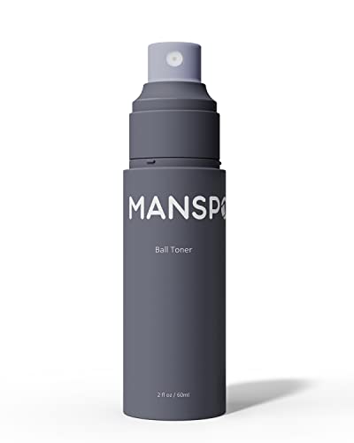 MANSPOT Ball Spray Deodorant for Men, Relieve Inflammation Irritation, Anti-irritant, Neutralize Odor, Natural & Fragrance-Free Body & Groin Spray for Men, 2oz /60ml