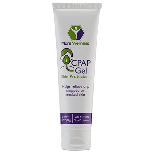 Mars Wellness CPAP Gel Skin Protectant – 1Oz Before and After CPAP Mask Sealant – Soothing and Calming CPAP Nose Mask with Premium Ingredients – Ideal for Dry, Chapped, Cracked Skin - 1 Pack