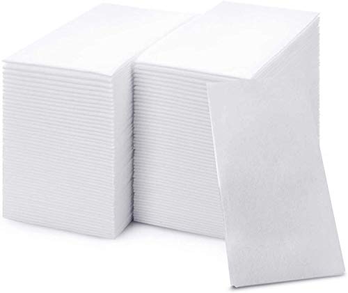 50 Large Disposable Guest Towels for Bathroom, Premium Linen-Like, Multi-Fold, Cloth-Feel Napkins, a Hygienic Solution for Kitchen, Party, Weddings and Events